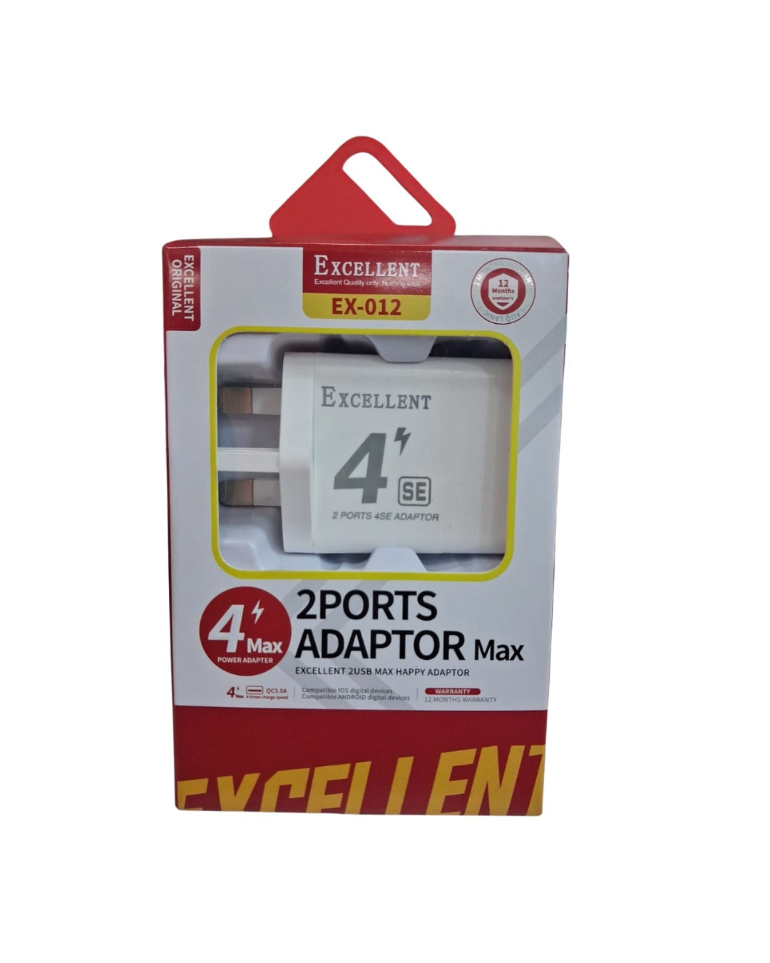 Excellent EX-012 2-Port Fast Charger Adapter