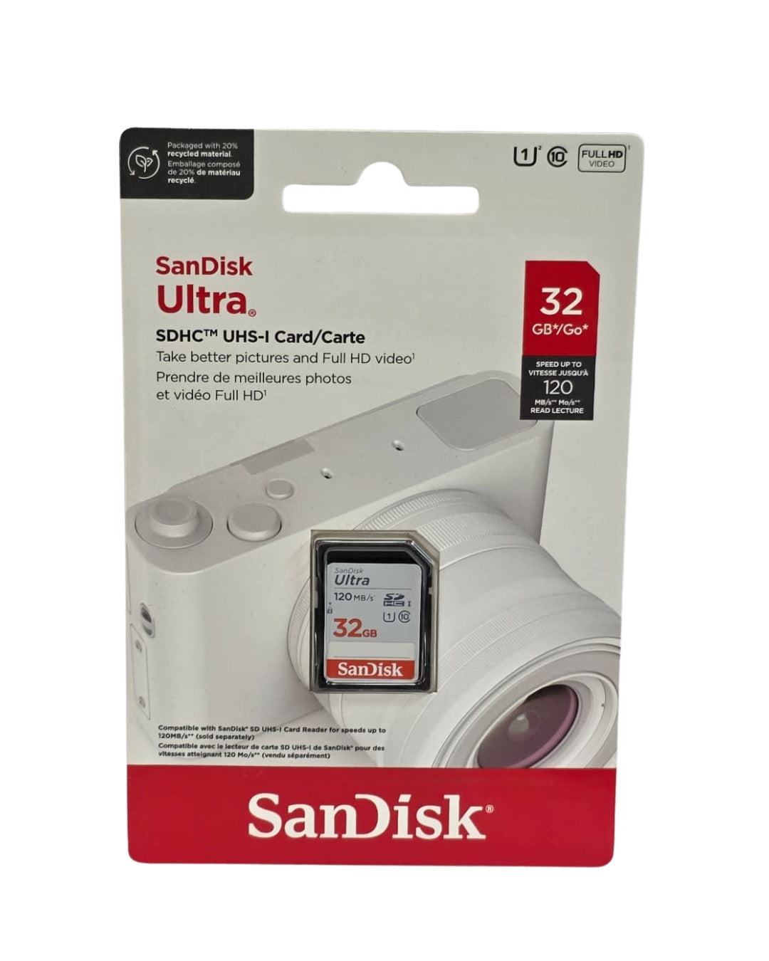 SanDisk Ultra 32GB SDHC UHS-I Card | 120MB/s Full HD | Skysana Enterprises