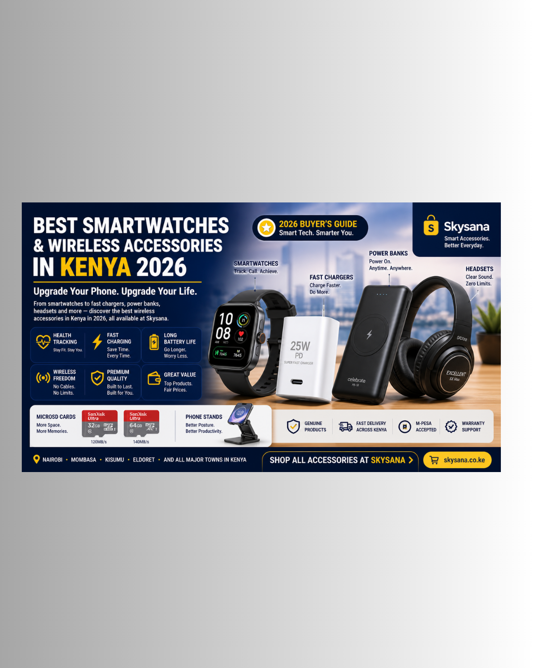 Best Smartwatches and Wireless Accessories in Kenya 2026