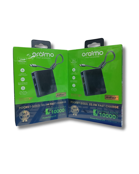 Oraimo Pocket-Size 22.5W  Fast Charge  Power Bank