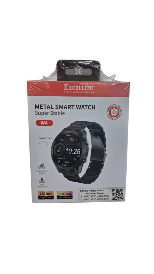 Excellent W4 Metal Smartwatch | 1.52" HD Display & BT Calling