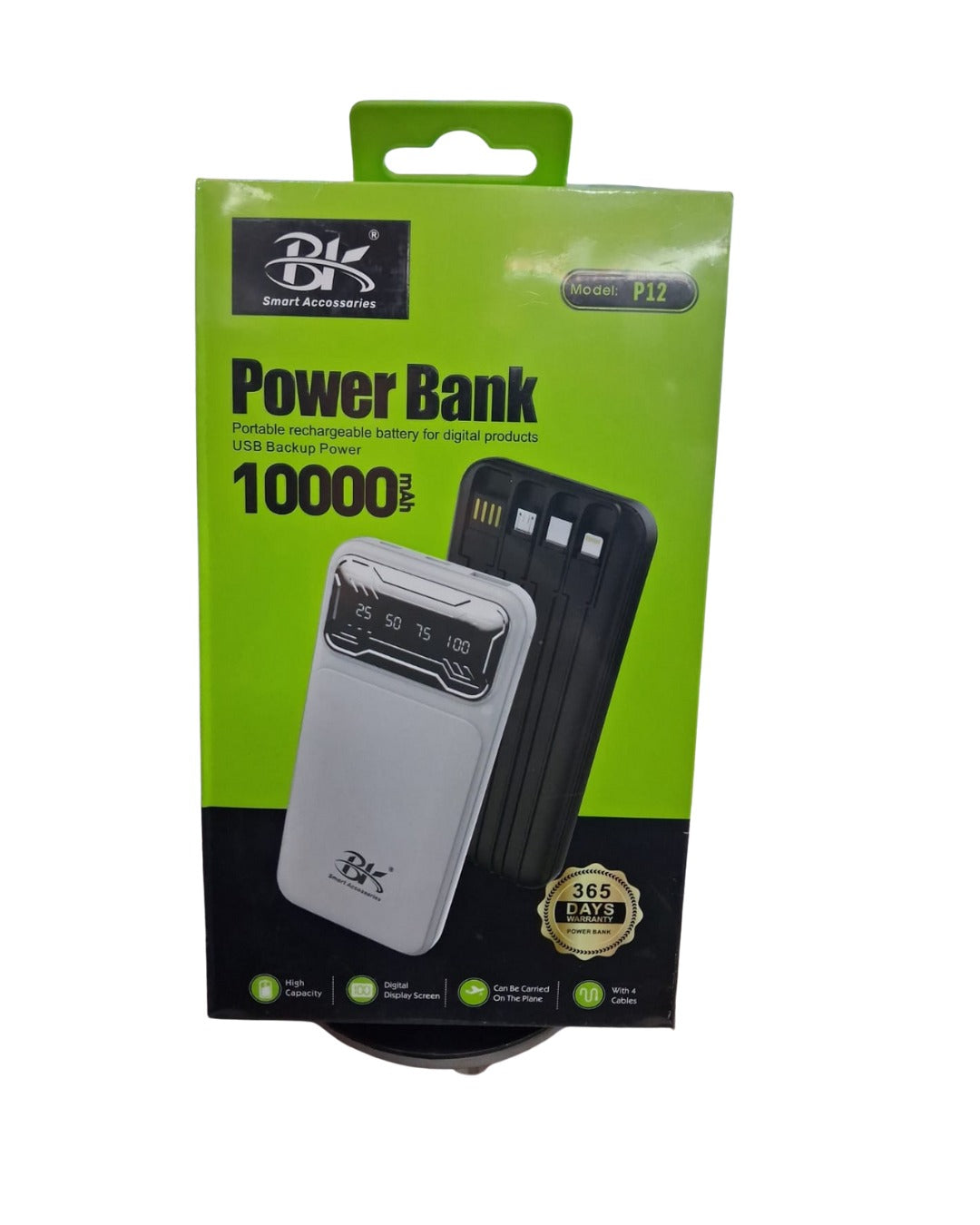 BK P12 10,000mAh Fast Charging Power Bank