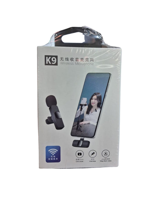 K9 Wireless Lavalier Microphone | Dual & Single Mic for iPhone/Type-C
