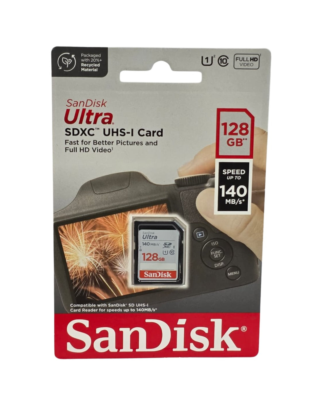 SanDisk Ultra 128GB SDXC UHS-I Card | 140MB/s Full HD Video | Skysana Enterprises