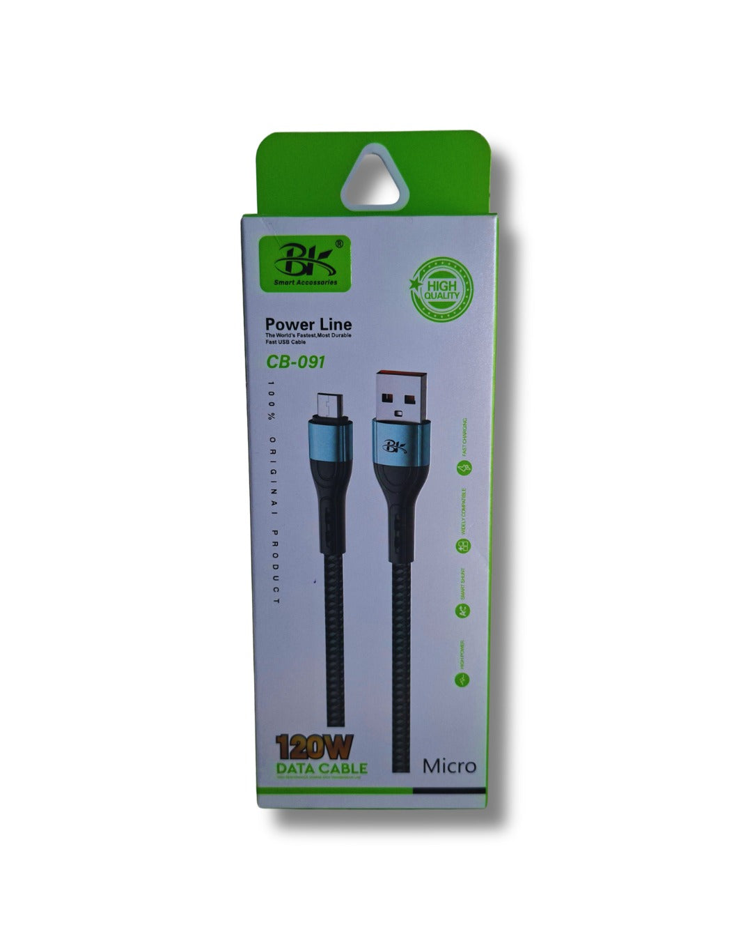 BK Power Line CB-091 120W Micro USB Data Cable