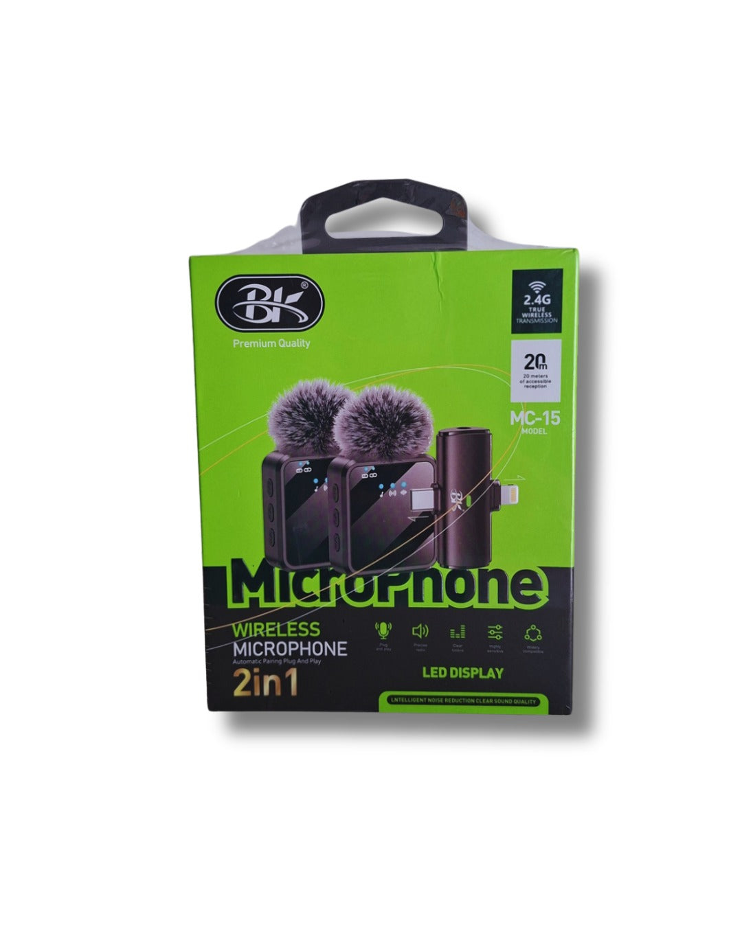 BK MC-15 Wireless Microphone 2-in-1